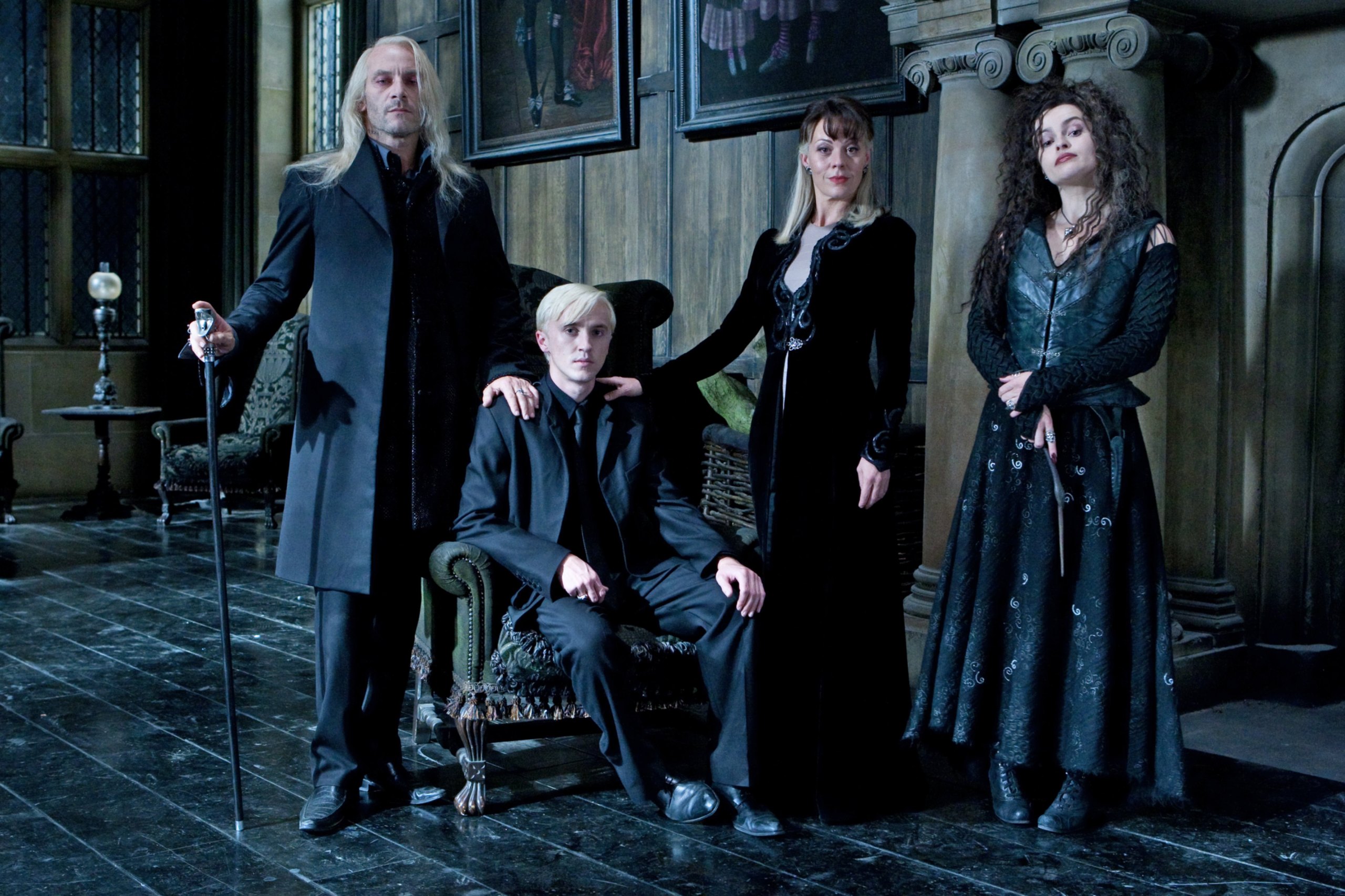 Atriz de Harry Potter quase interpretou outra vilã na saga 1 Família Malfoy em Harry Potter (Divulgação)