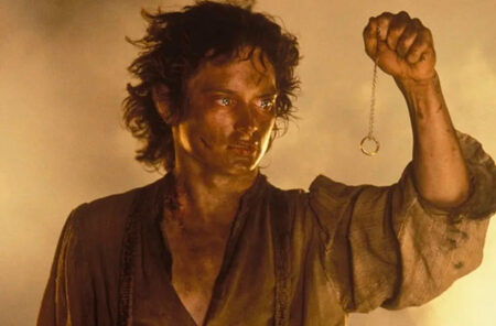 Elijah Wood como Frodo em O Senhor dos Anéis