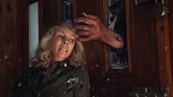 Jamie Lee Curtis como Laurie Strode em Halloween
