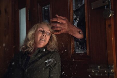 Jamie Lee Curtis como Laurie Strode em Halloween