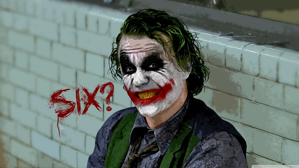 Heath Ledger como Coringa em O Cavaleiro das Trevas (Reprodução)