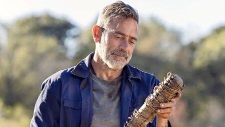 Jeffrey Dead Morgan como Negan em The Walking Dead (Reprodução)