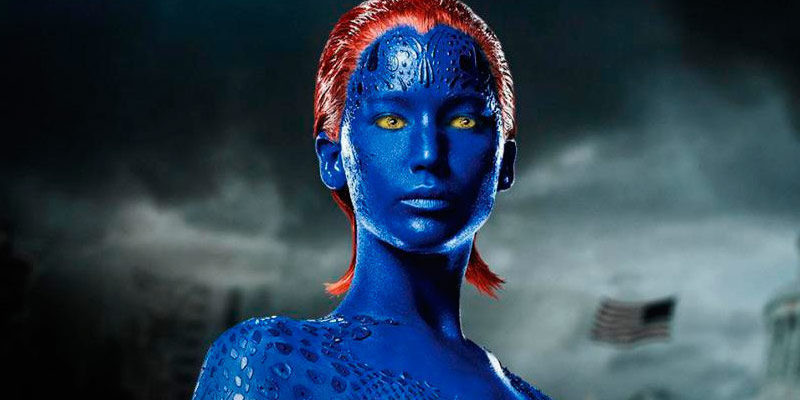 Jennifer Lawrence como Mística em X-Men (Reprodução)
