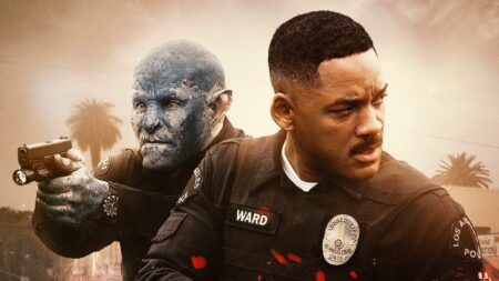 Joel Edgerton e Will Smith como Nick e Daryl Ward em Bright (Reprodução)