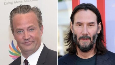 Astro de Friends lamenta Keanu Reeves estar vivo Matthew Perry e Keanu Reeves (Reprodução)