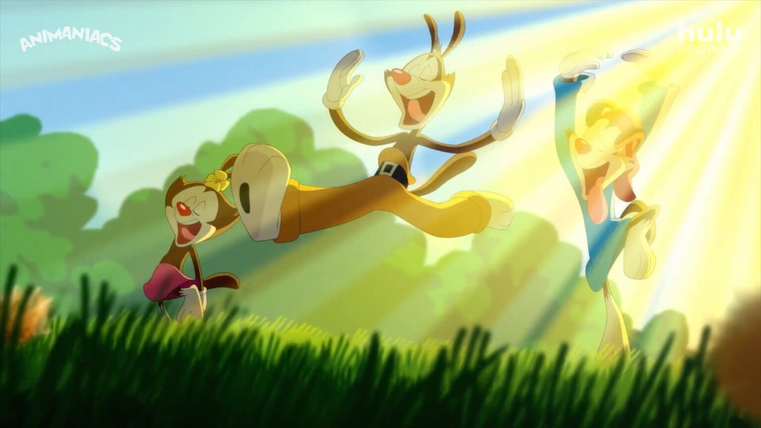 Steven Spielberg fez uma exigência para novo Animaniacs sair Dot, Yakko e Wakko em Animaniacs (Reprodução / Hulu)