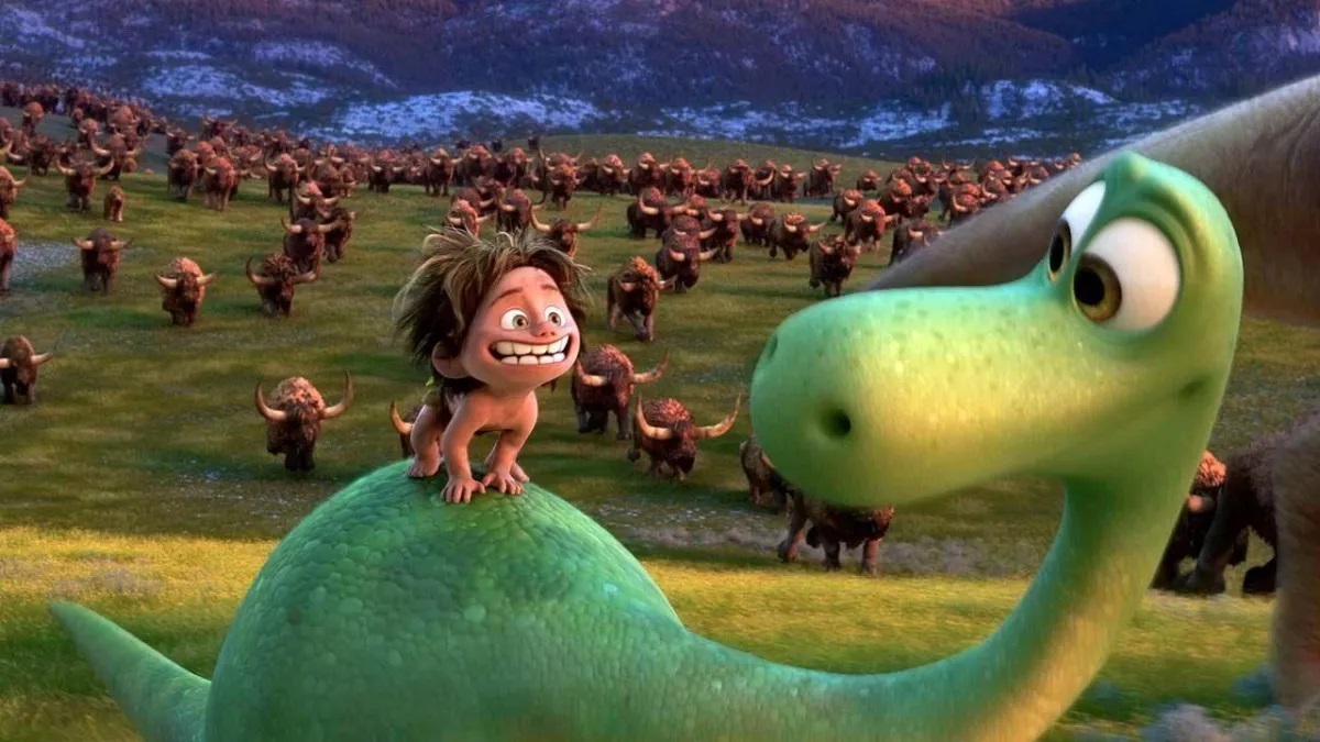 Pixar já teve grande fracasso nos cinemas e menor bilheteria de sua história 1 Cena de O Bom Dinossauro