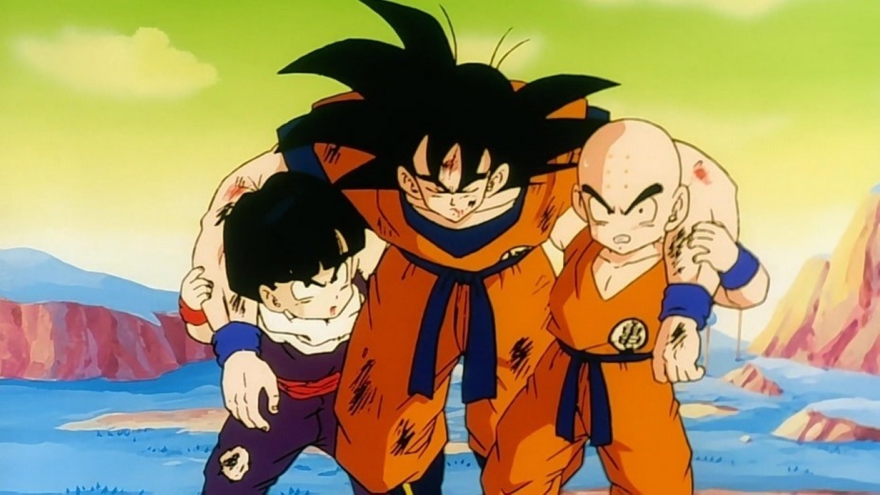 Gohan, Goku e Kuririn em Dragon Ball Z Kai (Reprodução)