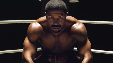 Michael B. Jordan como Adonis Creed em Creed III (Reprodução)