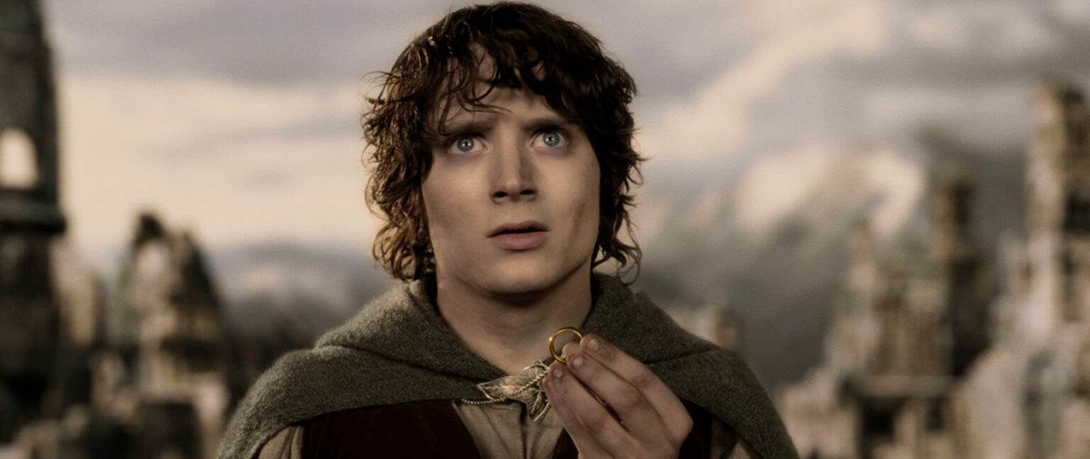 Elijah Wood como Frodo em O Senhor dos Anéis