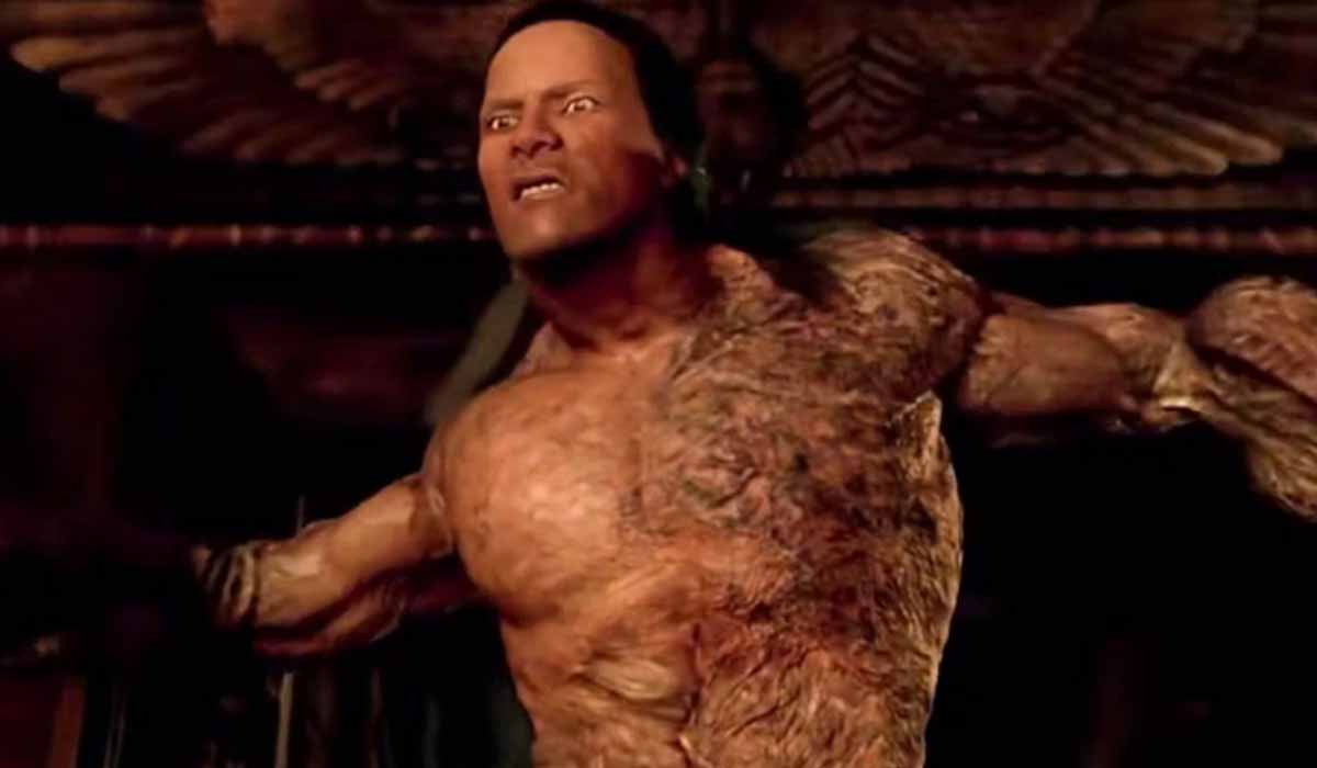 Dwayne Johnson como Escorpião Rei em O Retorno da Múmia (Reprodução)