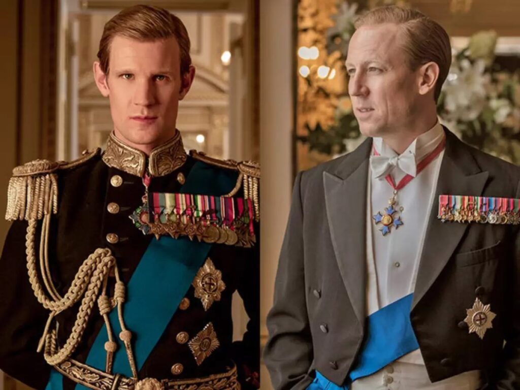 Matt Smith versus Tobias Menzies | Quem é o melhor Príncipe Phillip em The Crown? Matt Smith e Tobias Menzies como Príncipe Phillip em The Crown (Montagem Reprodução)