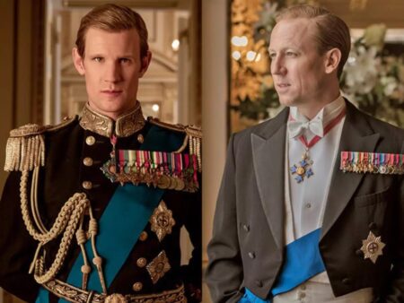 Matt Smith versus Tobias Menzies | Quem é o melhor Príncipe Phillip em The Crown? Matt Smith e Tobias Menzies como Príncipe Phillip em The Crown (Montagem Reprodução)