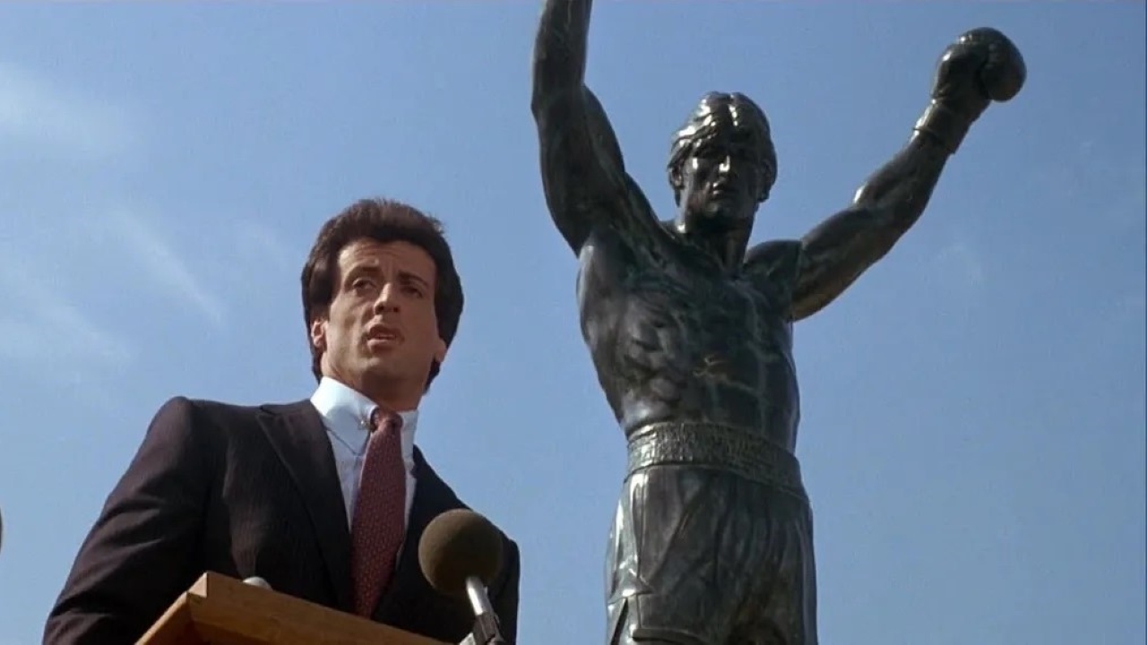 Sylvester Stallone como Rocky Balboa em Rocky 3 (Reprodução)