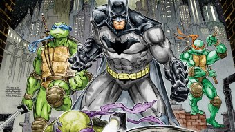 Tartarugas Ninja e o Batman nos quadrinhos (Reprodução)