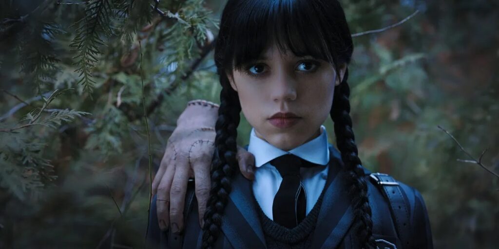 Jenna Ortega como Wanda Addams em Wandinha