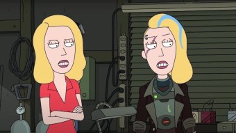 Beth e Beth do Espaço em Rick and Morty (Reprodução / HBO Max)