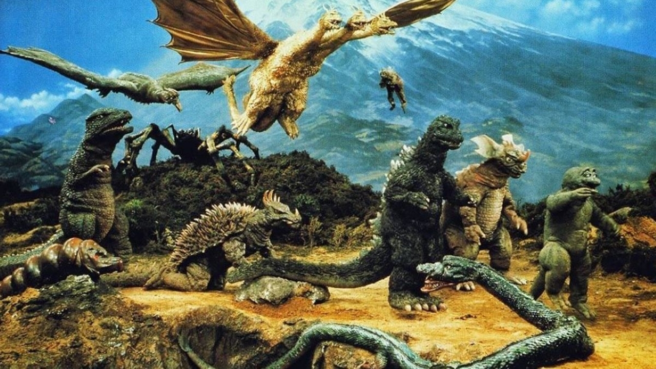 Os 5 melhores filmes do Godzilla da Toho 4 Kaijus reunidos em Destroy All Monsters (Reprodução)
