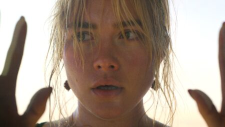 Florence Pugh como Alice em Não Se Preocupe Querida