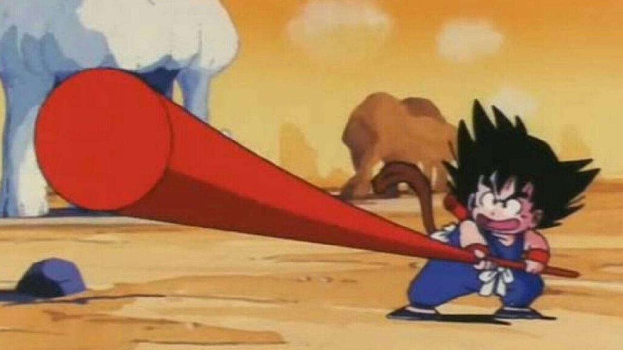 Goku usa o Bastão Mágico em Dragão Ball (Reprodução)
