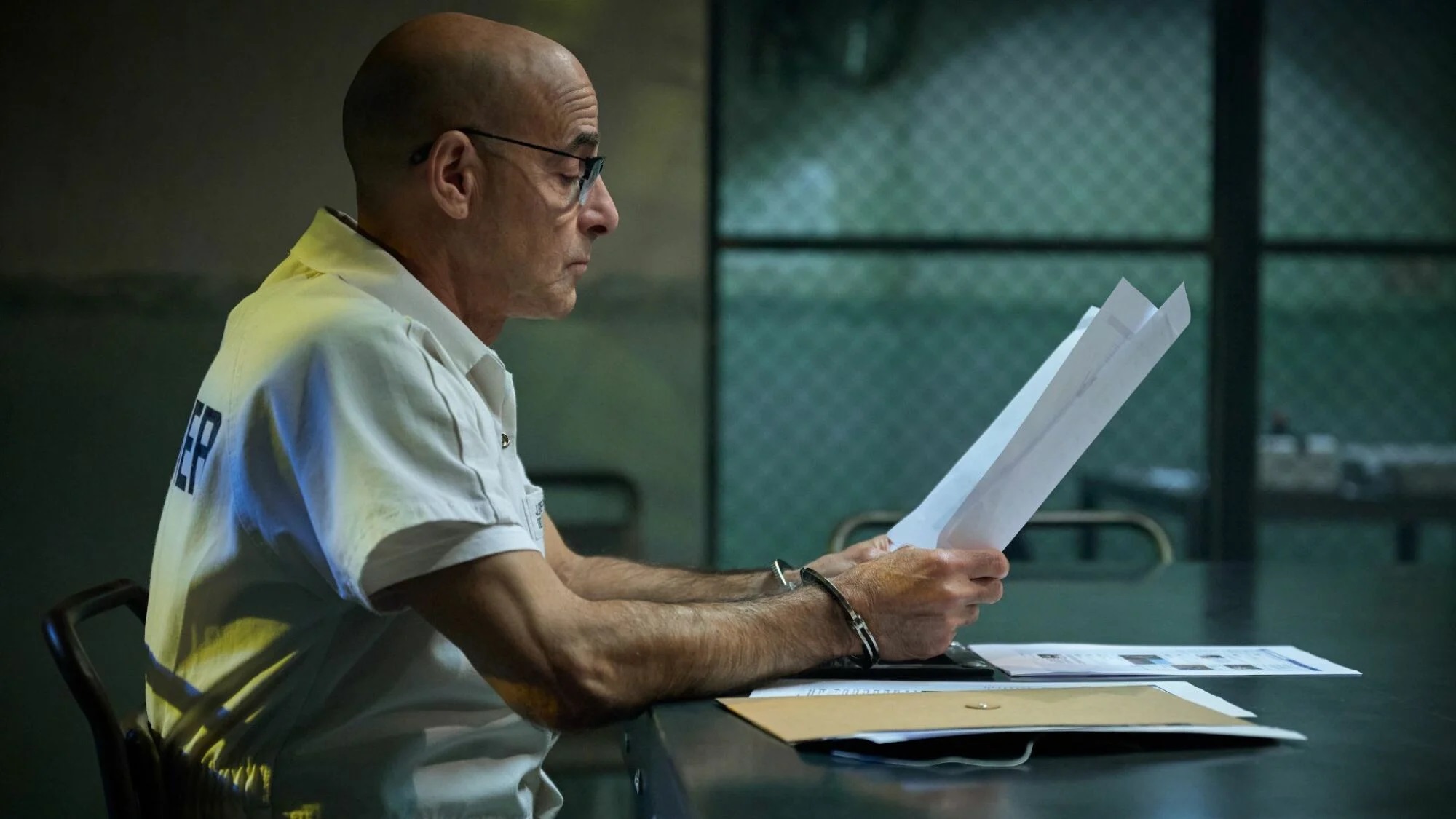 Afinal, por que Grieff matou a sua esposa em Inside Man? 2 Stanley Tucci como Jefferson Grieff em Inside Man