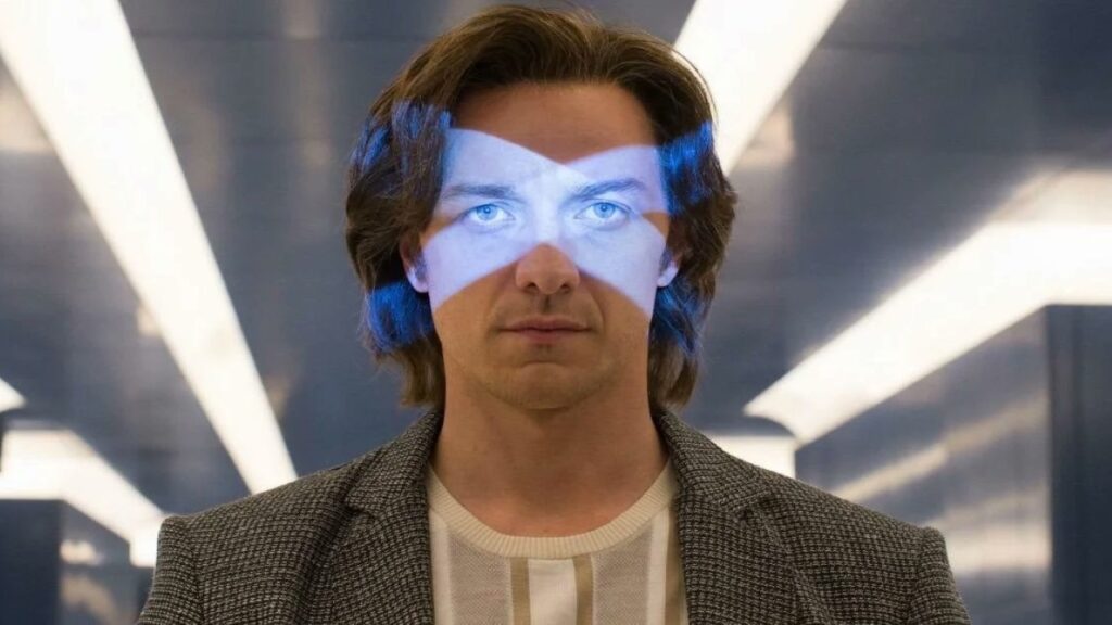 James McAvoy como Charles Xavier na franquia X-Men (Reprodução / Fox)