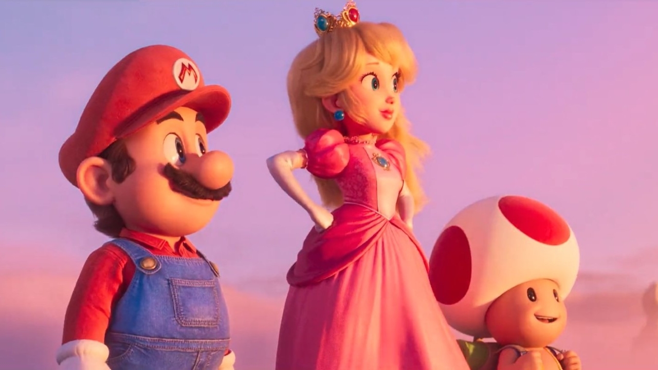 Mario, Peach e Toad em Super Mario Bros. - O Filme (Reprodução / Universal)