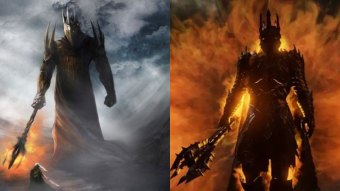 Morgoth e Sauron em O Senhor dos Anéis (Reprodução)