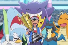 Ash e seu time campeão em Pokémon (Reprodução)