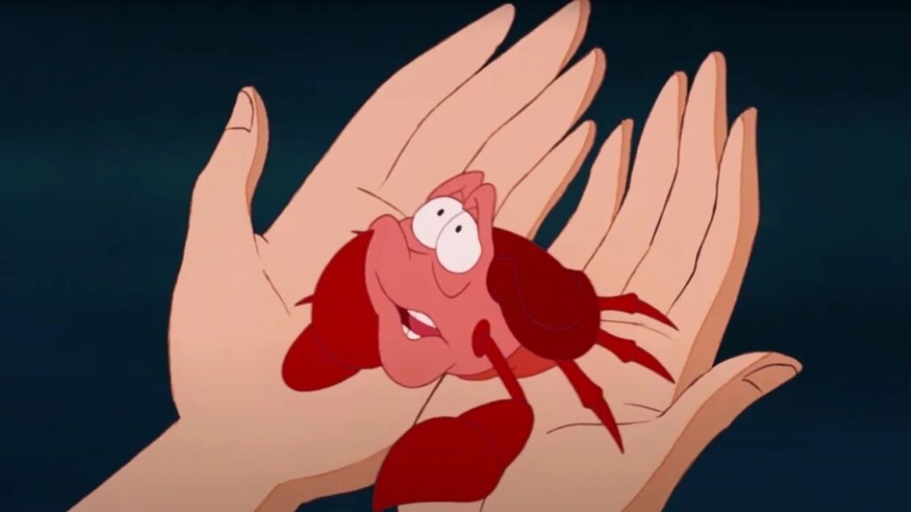 Sebastião em A Pequena Sereia (Reprodução / Disney)
