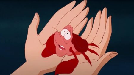 A Pequena Sereia: Sebastião é um caranguejo ou uma lagosta? Sebastião em A Pequena Sereia (Reprodução / Disney)