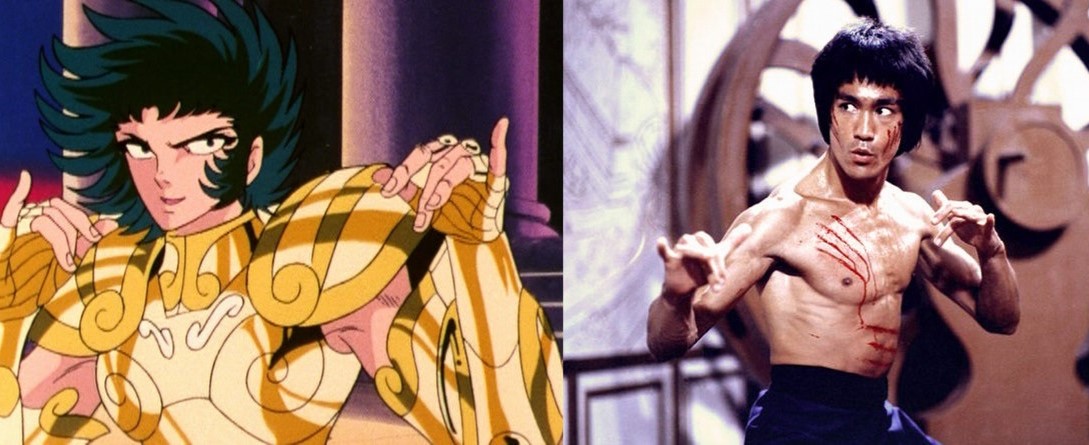 Os Cavaleiros do Zodíaco: 12 curiosidades sobre os cavaleiros de ouro 11 Shura de Capricórnio e Bruce Lee (Reprodução)