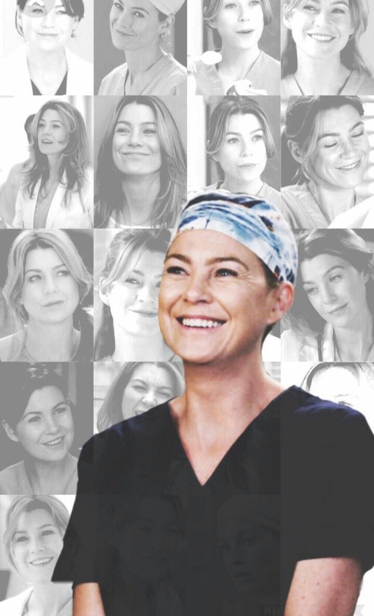 Ellen Pompeo como Meredith Grey em Grey’s Anatomy