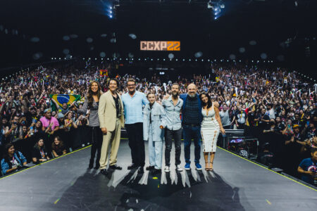 Elenco de The Last of Us na CCXP22 (Reprodução)