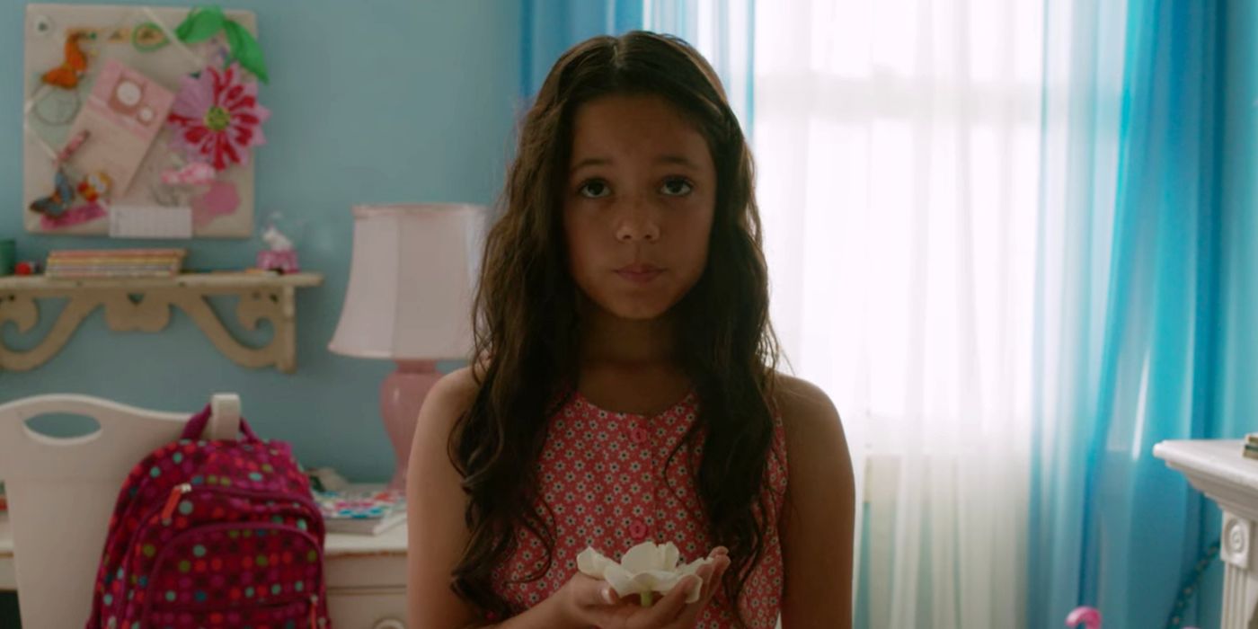 Jenna Ortega como Young Jane em Jane The Virgin (Reprodução)
