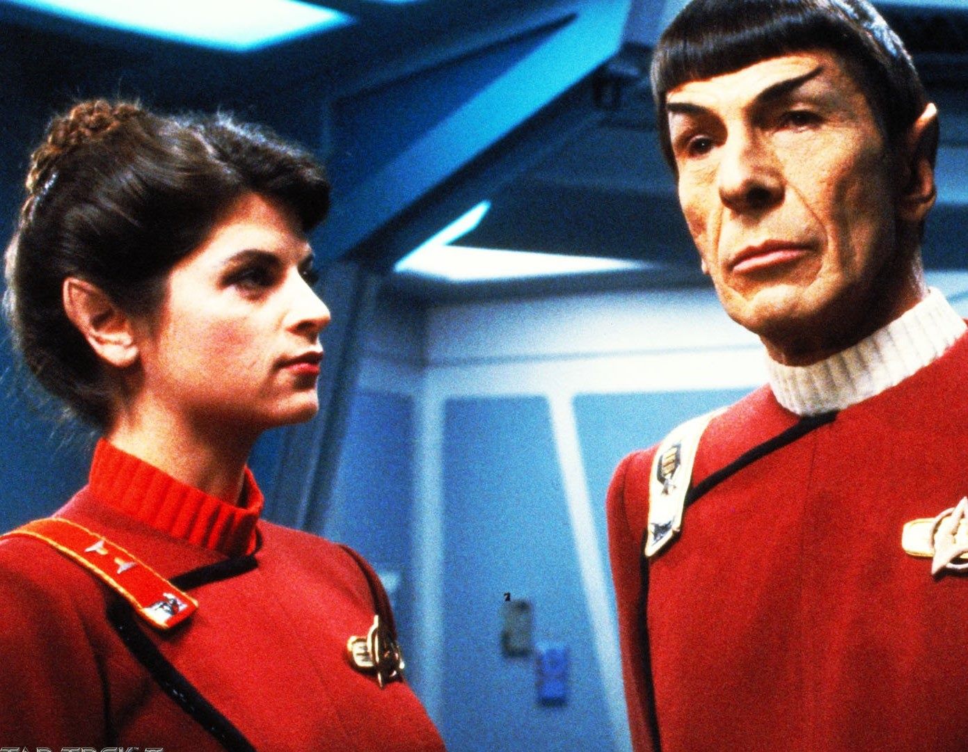 Kirstie Alley em cena de Jornada nas Estrelas II: A Ira de Khan
