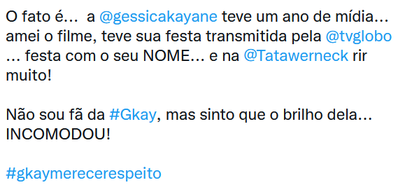 Fãs se revoltam com Fabio Porchat e defendem o filme da Gkay na Netflix 3 Screenshot 27 12 2022 16 03 38