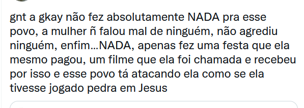 Fãs se revoltam com Fabio Porchat e defendem o filme da Gkay na Netflix 2 Fãs defendem a Gkay no Twitter