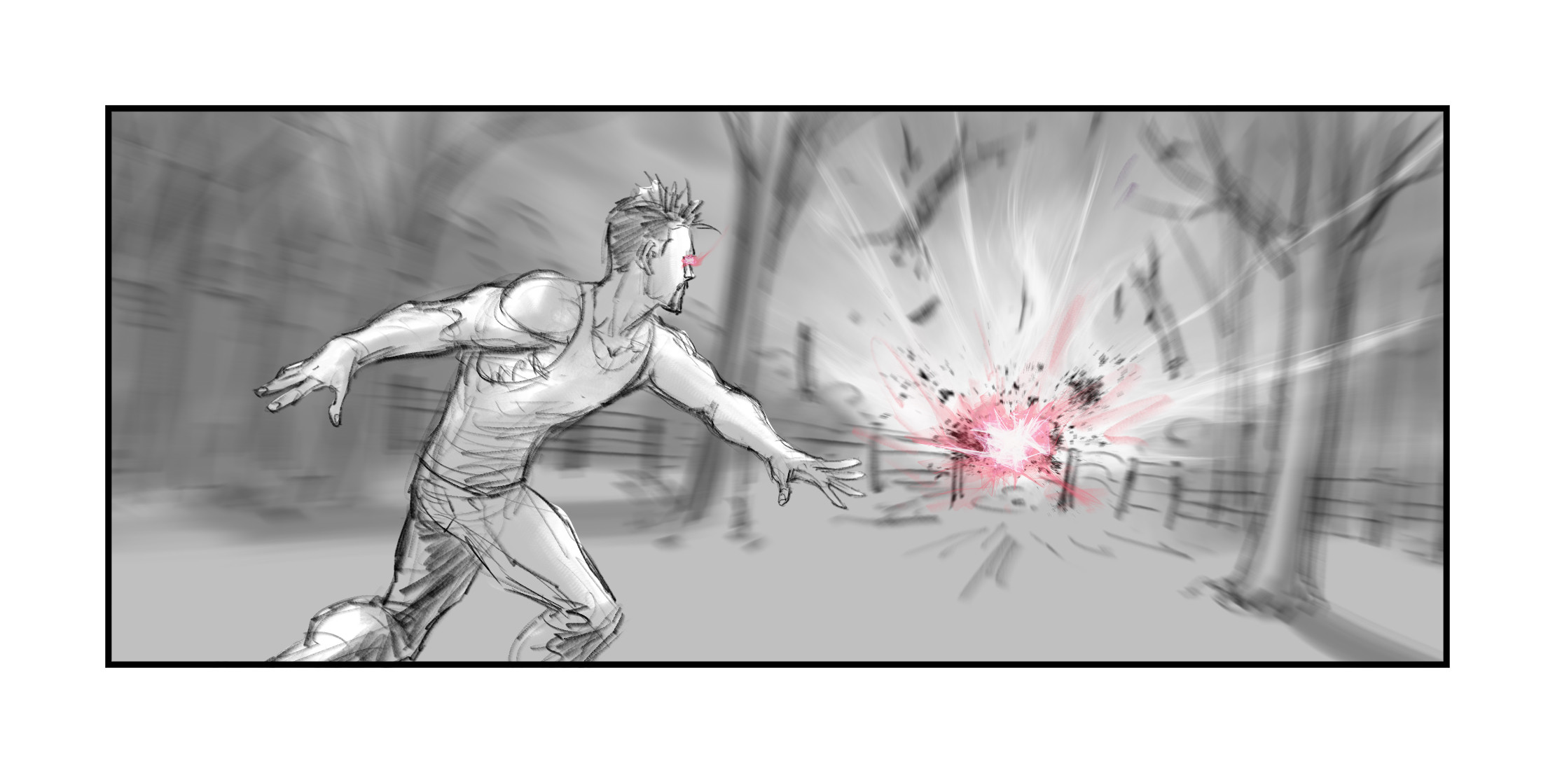 Storyboards de conceito de filme cancelado de Gambit (Reprodução/Anthony Winn)