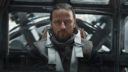 James McAvoy como Lorde Asriel em His Dark Materials
