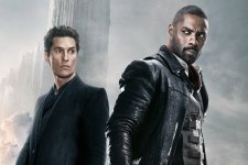 Idris Elba como Roland e Matthew McConaughey como Waiter em A Torre Negra (Divulgação)