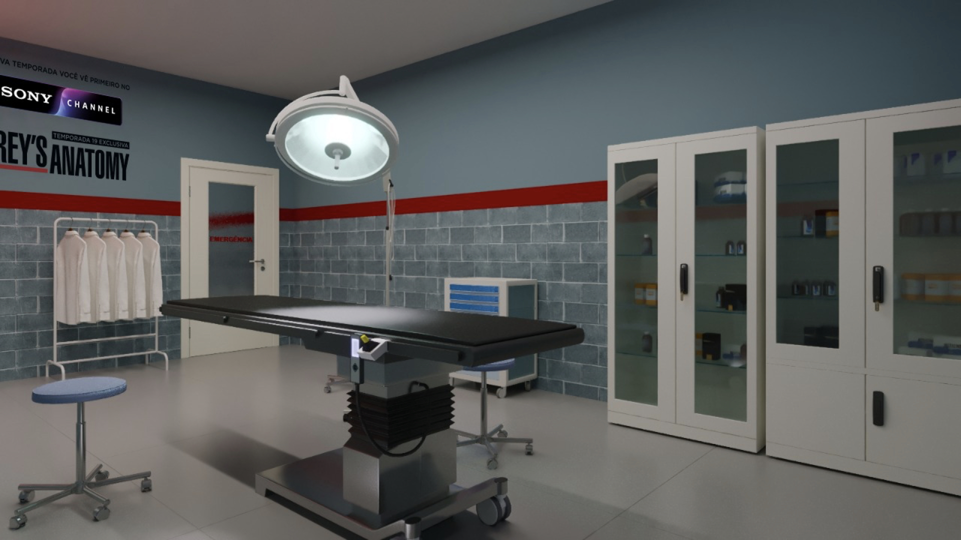 Grey’s Anatomy transforma fãs em cirurgiões ‘de verdade’ em São Paulo 2 Sony Channel anuncia 19ª temporada de Grey's Anatomy (Divulgação)