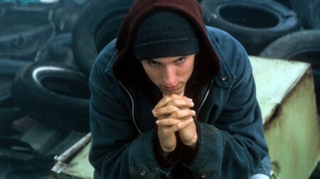 Eminem como Jimmy em 8 Mile: Rua das Ilusões (Divulgação)