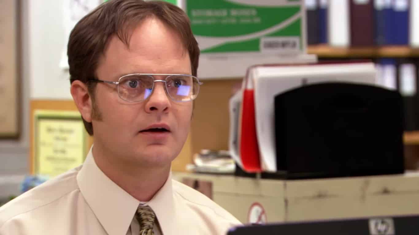 Rainn Wilson como Dwight em The Office