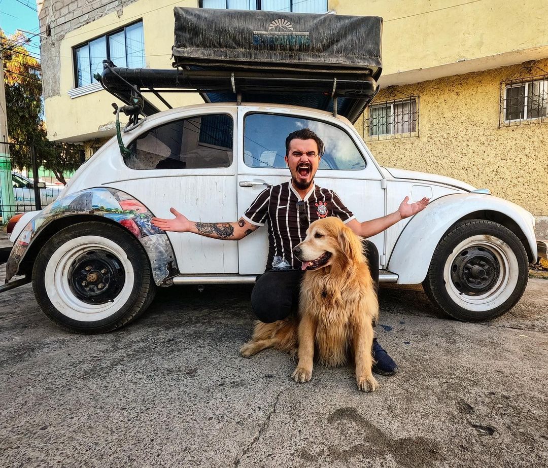 Influenciador e cachorro mortos em acidente ganham filme 1 Jesse Koz e Shurastey (Reprodução/Instagram)
