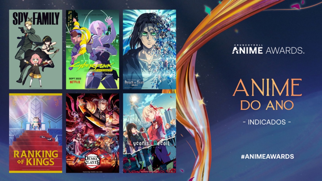 Confira a lista dos indicados ao Crunchyroll Anime Awards 2023