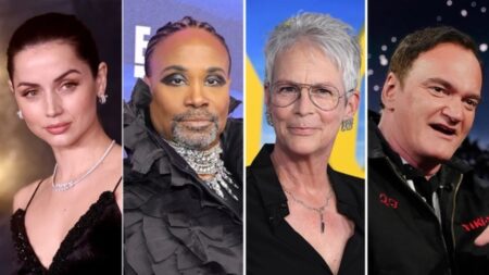 Ana de Armas, Billy Porter, Jamie Lee Curtis e Quentin Tarantino