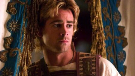 Colin Farrell como Alexandre, o Grande em Alexandre