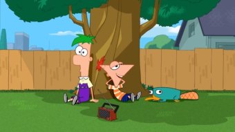 Phineas, Ferb e Parry em Phineas e Ferb