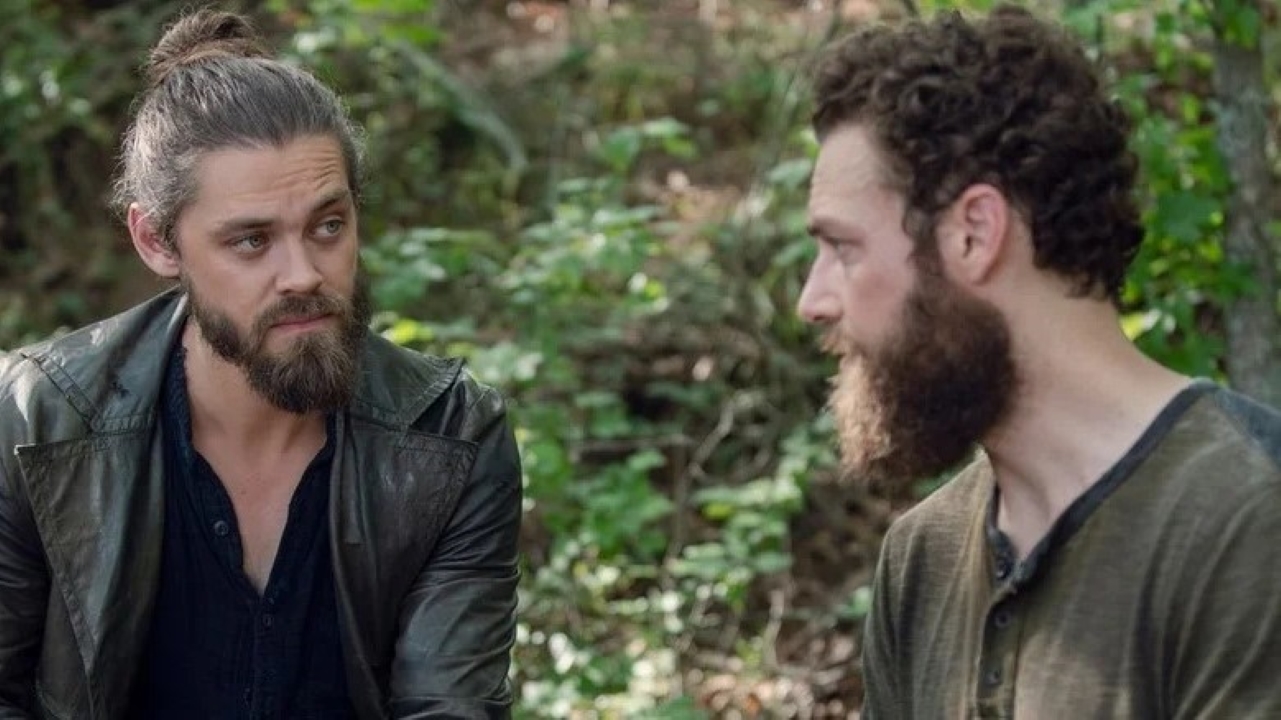 Aaron (Ross Marquand) e Jesus (Tom Payne) em The Walking Dead